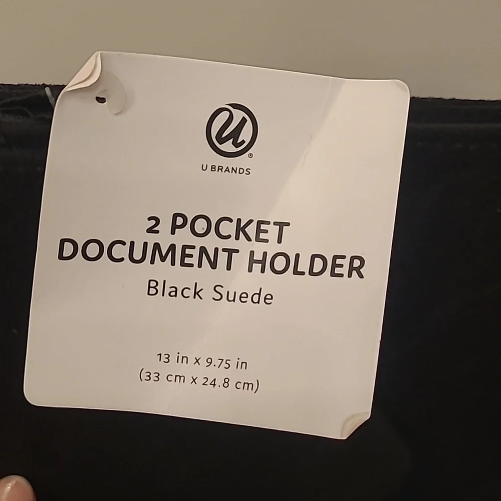 NWT Black Suede Portfolio